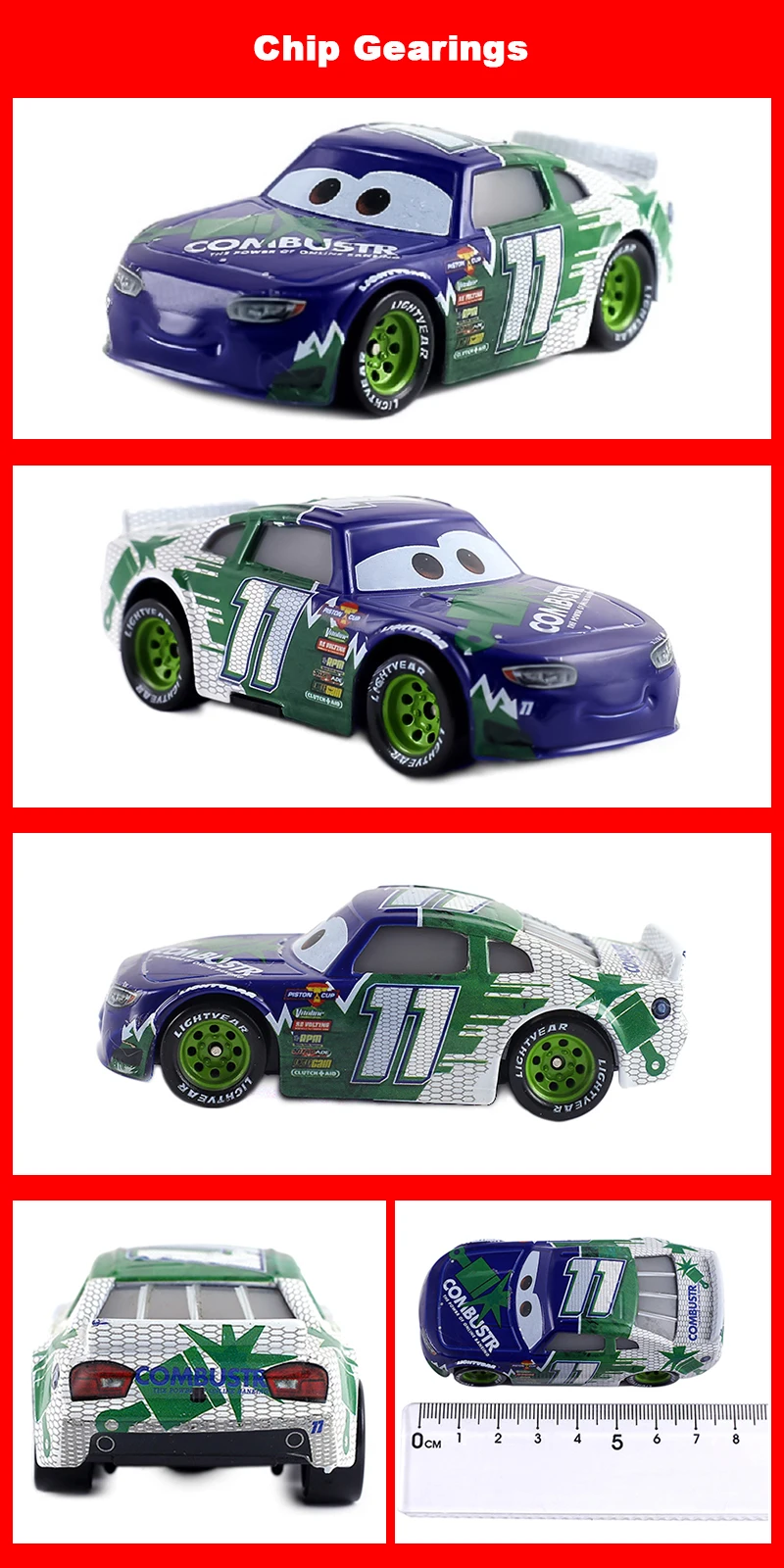 Pixar Cars 2 Cars 3 Pixar Cars Metall-Diecast-Modellautos Lightning McQueen Legierung Rennwagen-Serie Kinderspielzeugauto – Detail 4