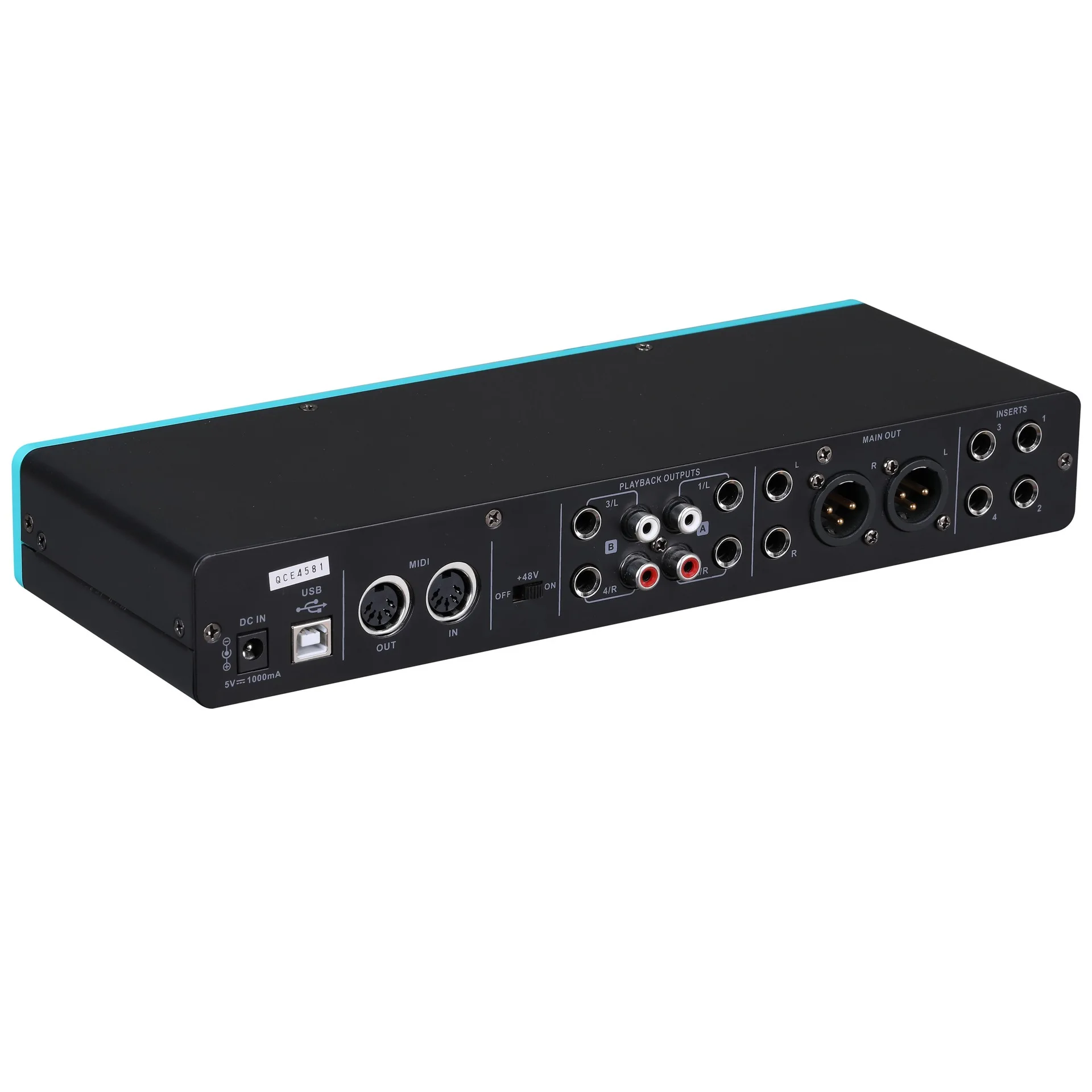 Small external computer audio recording card, USB home audio card, live streaming recording karaoke mixing console