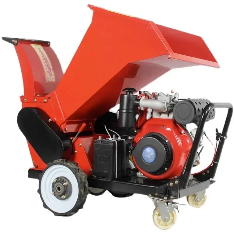 Self-propelled Type 15cm Wood Chipper Shredder diese Log Branch