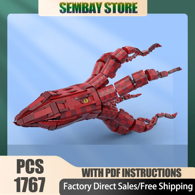 نموذج القراصنة Moc قوالب بناء وحدات كراكن هجوم نموذج التكنولوجيا كتل عيد الميلاد لتقوم بها بنفسك لعبة هدايا البناء #1