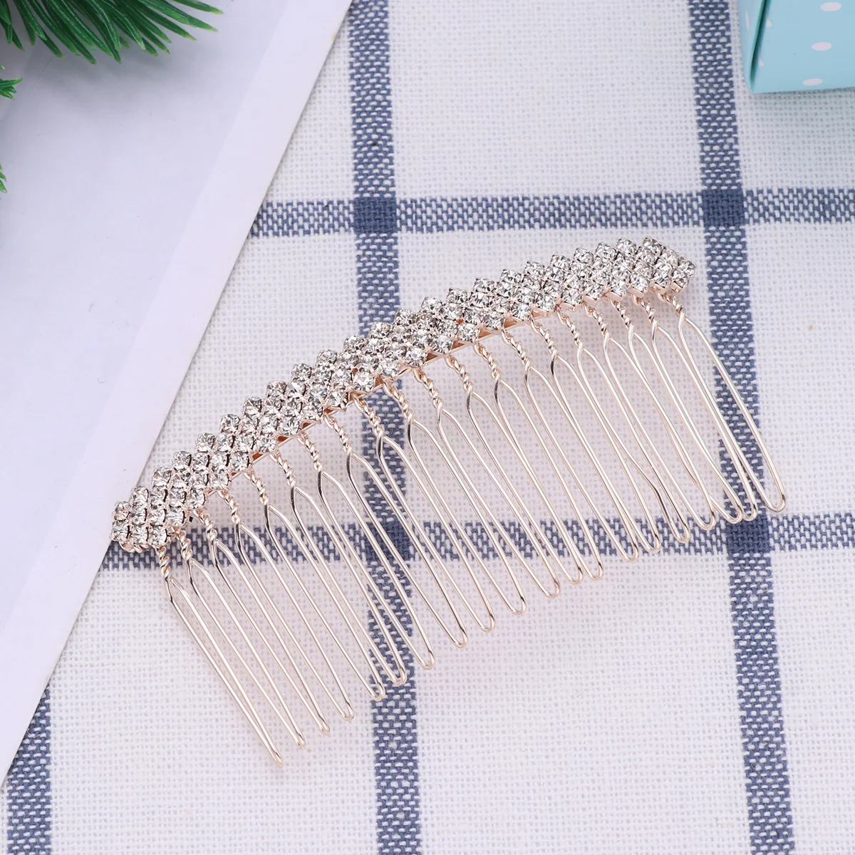 

1pc Pearl Bowknot Hair Comb Long Rhinestone Alloy Bridal Comb For Wedding Party Prom Decoration Crystal Bride Accessory