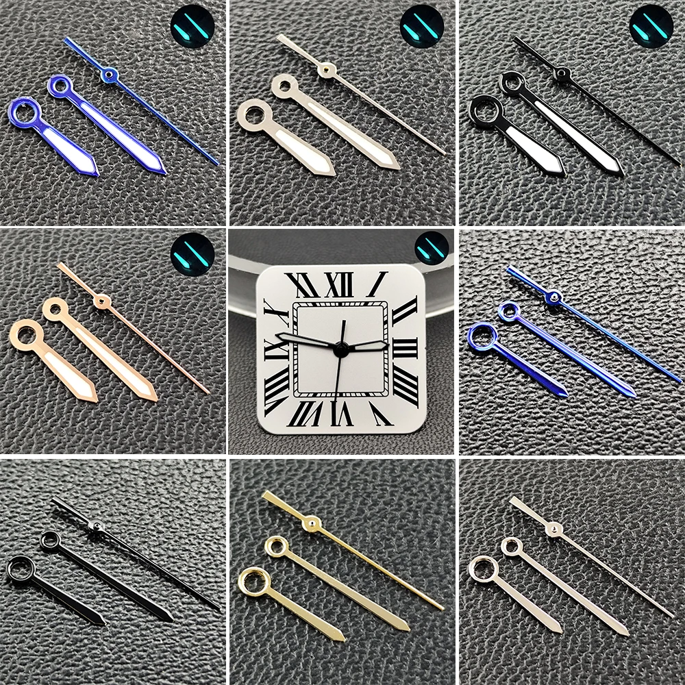 Watch Hands Set Luminous Replacement Nh35 - Zilver/Blauw Hoge Heldere Blauwe Lichtgevende Wijzers