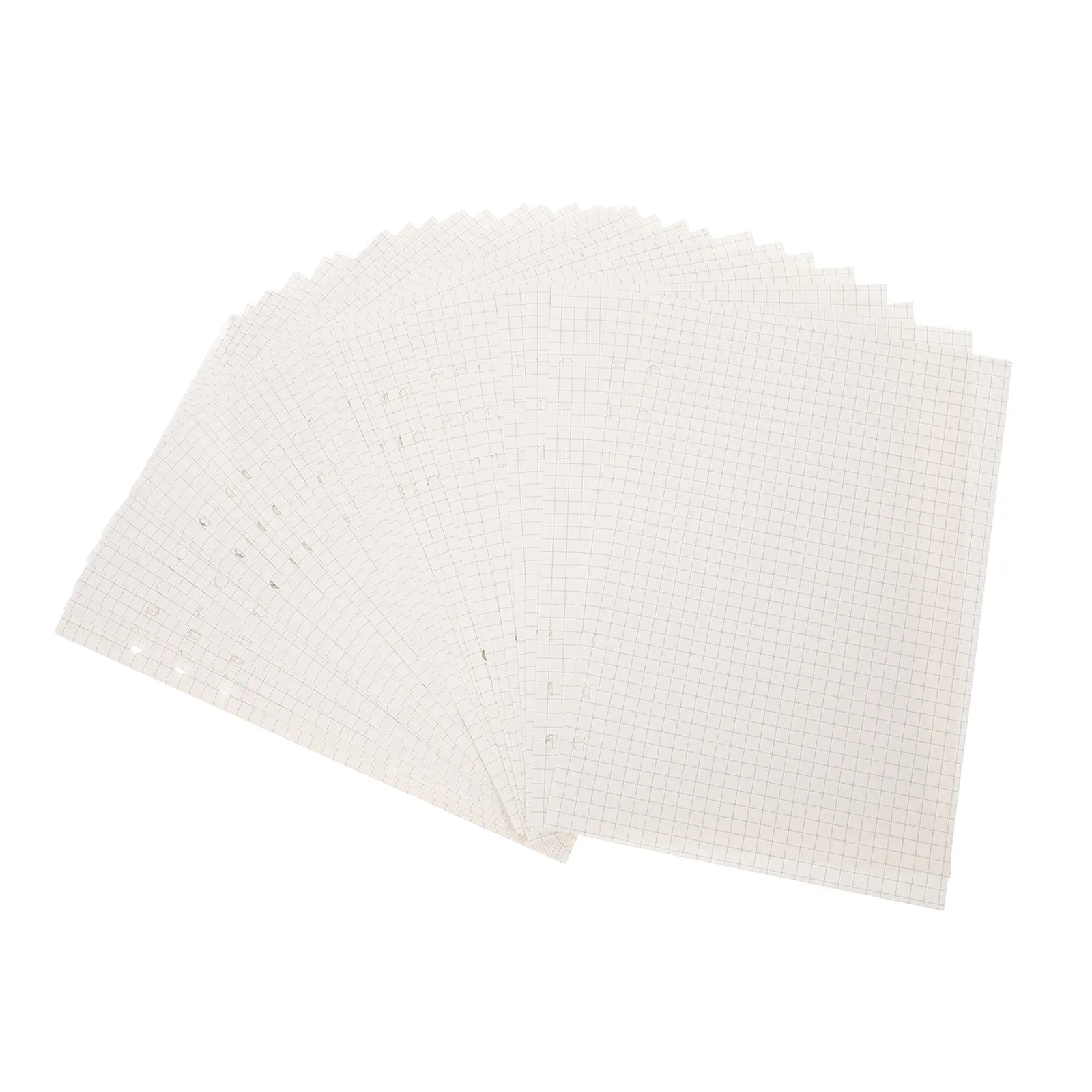 

225Pcs A5 Loose Leaf Planner Paper Refills 6 Hole Grid Pages Binder Inserts Daily Weekly Monthly Journal Checklist Notepad