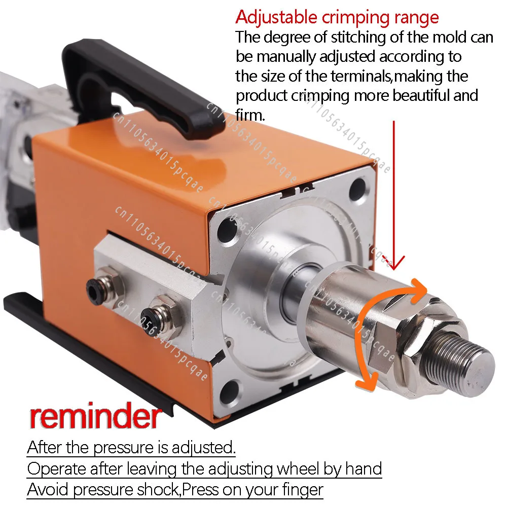 Awg28-7 Machine AM 6-4/6-6, Terminal Crimping Machine Pneumatic Crimping Tool 0.08-10mm² Air Powered Wire Terminal Crimper Plier