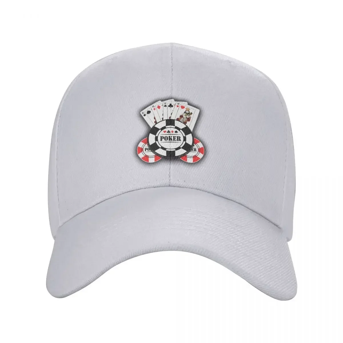 

2026 Custom Poker King Baseball Cap Men Women Adjustable Dad Hat Outdoor Snapback Caps