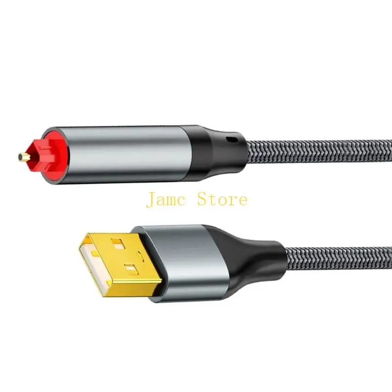 LX0B Strong USB A To S/PDIF Light Cable 1 5M With Metal Coated Connectors