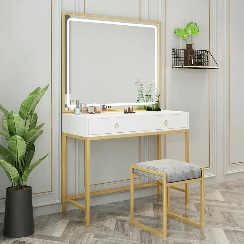 

-Салон красоты Studio Профессиональный столик для макияжа со светом Простое здание свадебной фотографии Специальный столик для макияжа