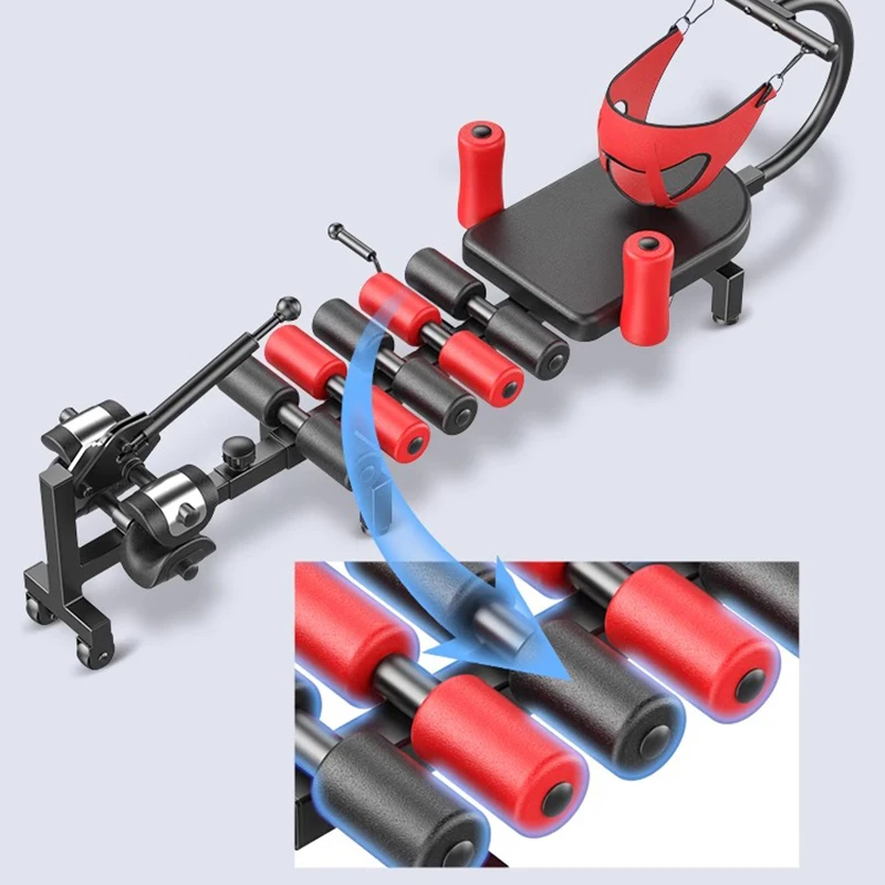 Cervical and lumbar stretcher, spinal traction artifact, medical household heightening and heightening fitness leg inversion