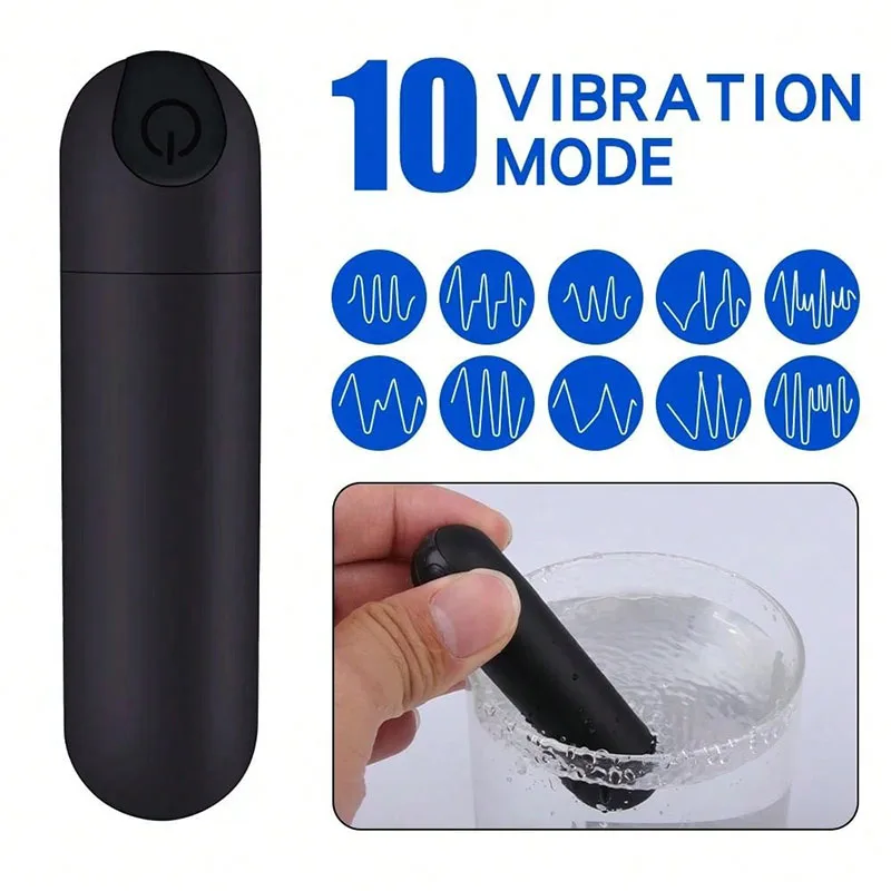 Mini Deep Tissue Massager Wand 10 Modes Portable Reduce Pain Improve Circulation Point Massage Handheld Wand for Shoulder