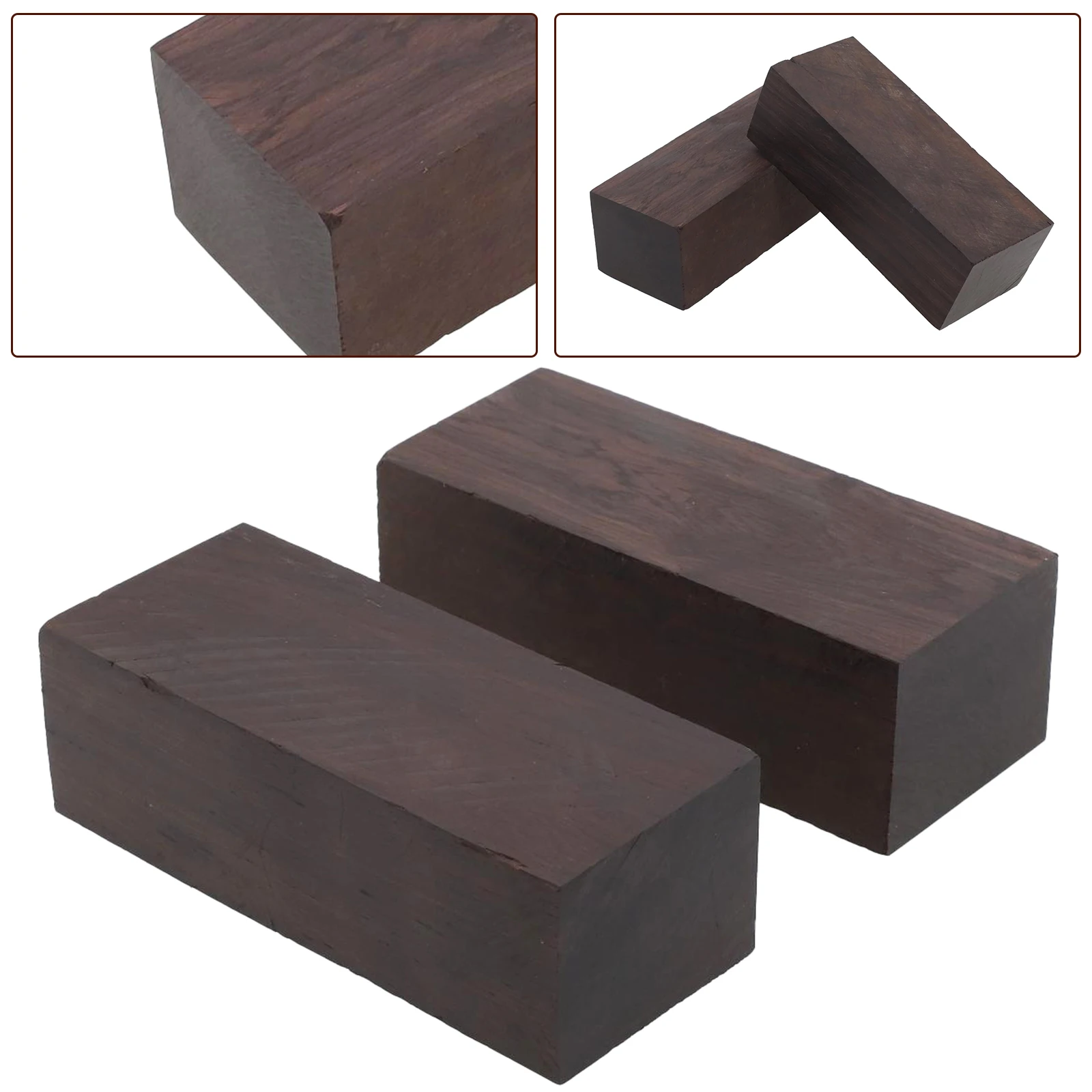 Practical Black Teak Blocks Black Teak Blocks 1.3 Density 120x40x50mm Bug-and-anti-aging Colorfast Smooth for surface