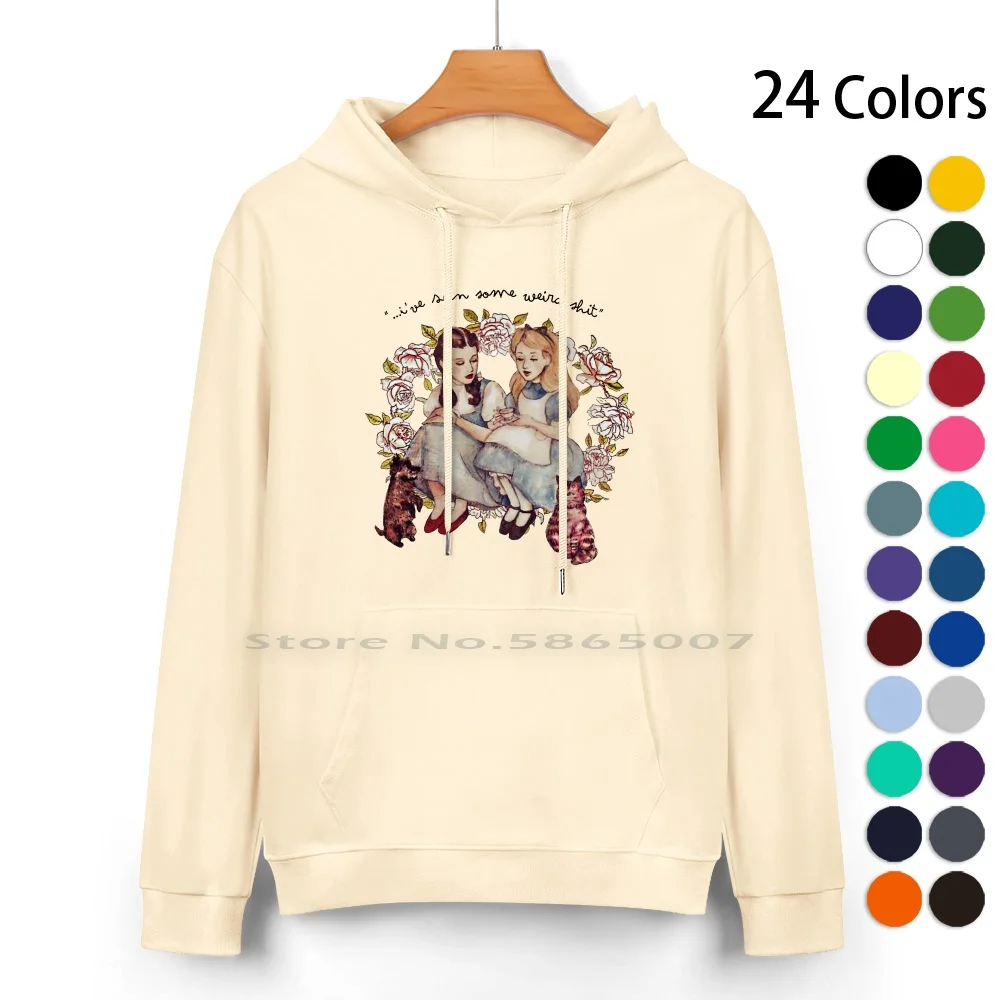 

Alice And Dorothy I've Seen Some Weird Alice Vintage Pure Cotton Hoodie Sweater 24 Colors Ive Seen Some Weird Alice And Dorothy