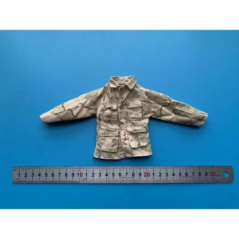 Vêtements de soldat couleur sable, échelle 1/6, manteau de Combat militaire américain moderne, modèle de veste pour figurines d'action de 12 pouces, jouet corporel