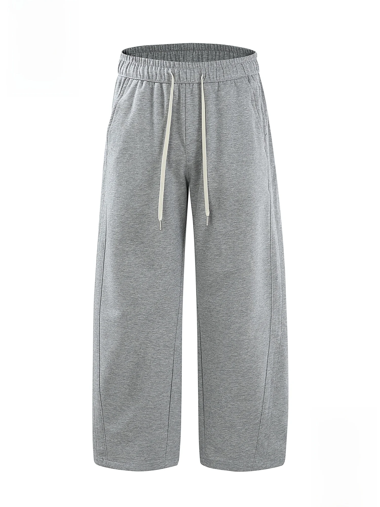 

PaulFrank American Sle Knitted Wide Leg Pants Men Spring Color Loose Casual Sports Sweatpants Cotton Polyester Blend