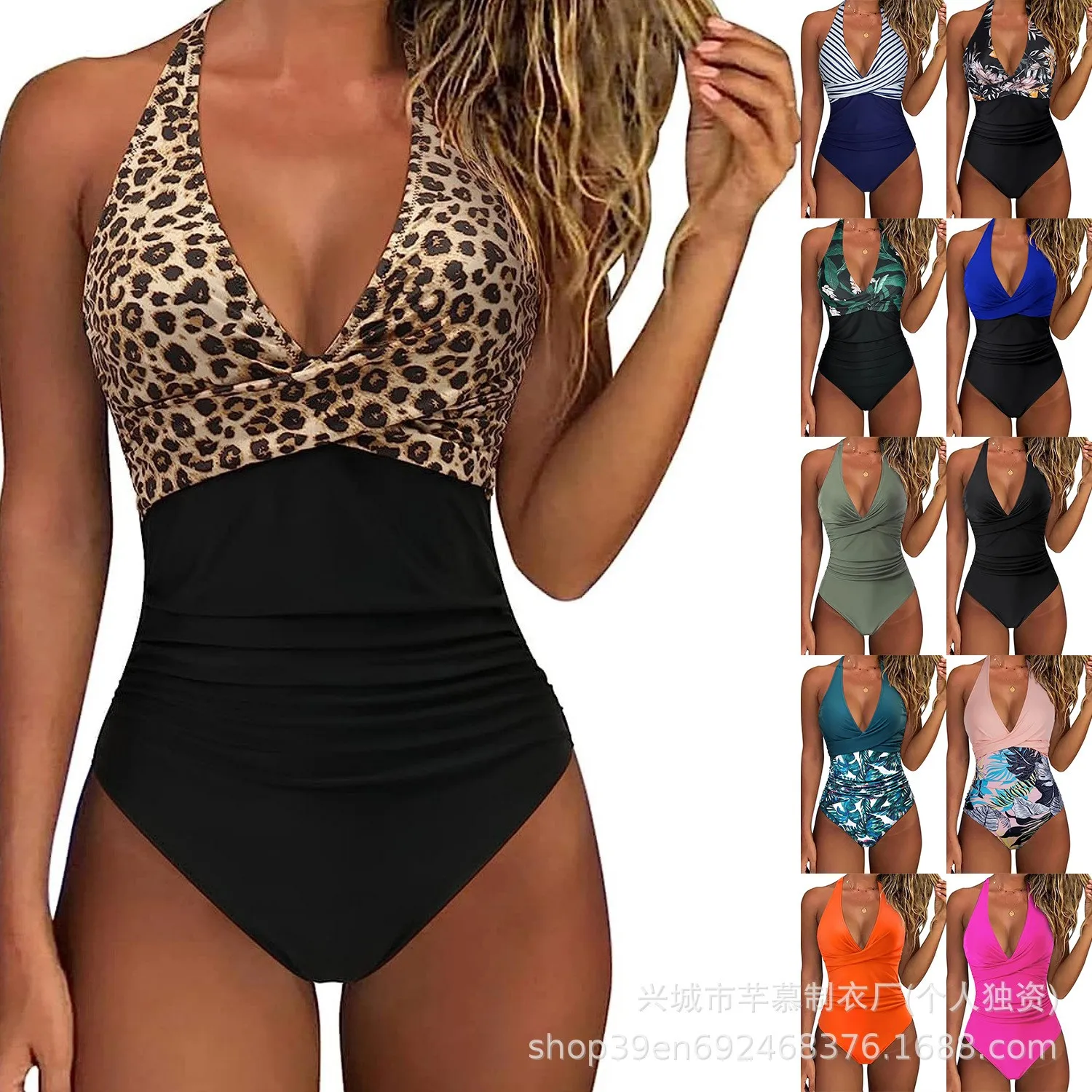 Women's Women Sleeveless Printed Quick Dry High Stretch Bikini Eco-Friendly Waterproof Durable Swimsuit for Summer Beach