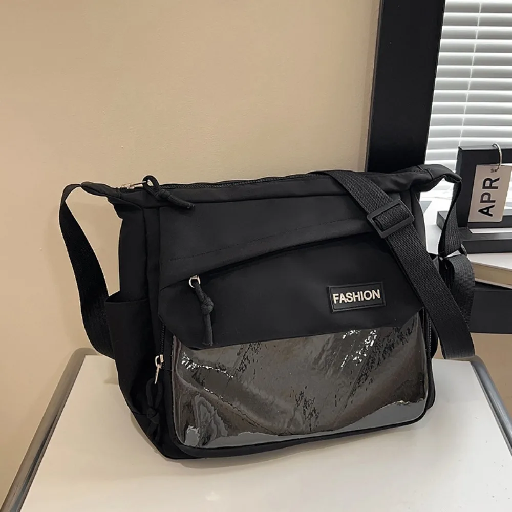 

Cute Japanese Style Transparent Itabag Y2K Large Capacity JK Shoulder Bag Pvc Harajuku Nylon Crossbody Bag Shopping