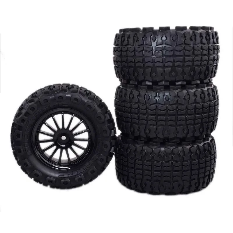 Pneu à pied plus grand de 4 pièces de 102mm pour MJX Hyper Go RC, pièces de rechange de voiture, télécommande à grande vitesse, roue de remplacement pour camion