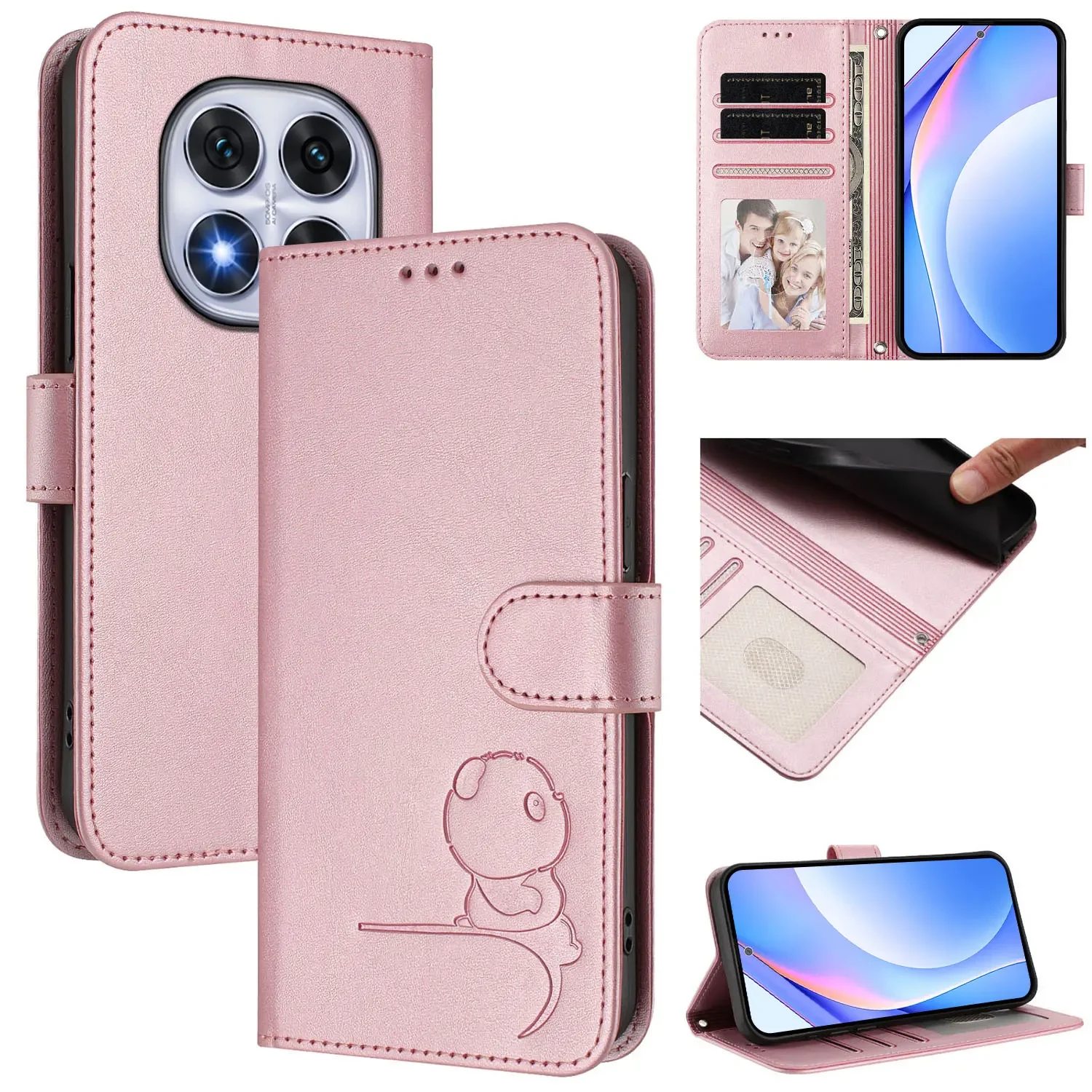 

Кожаный флип-чехол для телефона Business Protect Panda Wallet Cover для Xiaomi Poco M2 M3 M4 M5 M6 M7 Pro 5G 4G Magnetic Book Case