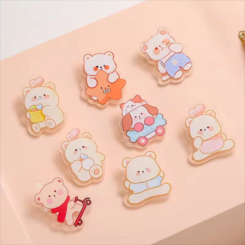 Custom Acrylic Brooches Popular Fashion Clothing Bags Accessories kidsDlY Personalized Design Gifts Pins