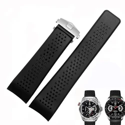 태그 호이어 그랜드 카레라 AQUARACER 소프트 실리콘 팔찌 22 24mm 남성용 시계 팔찌 Watc 스트랩 고무 시계 밴드 체인