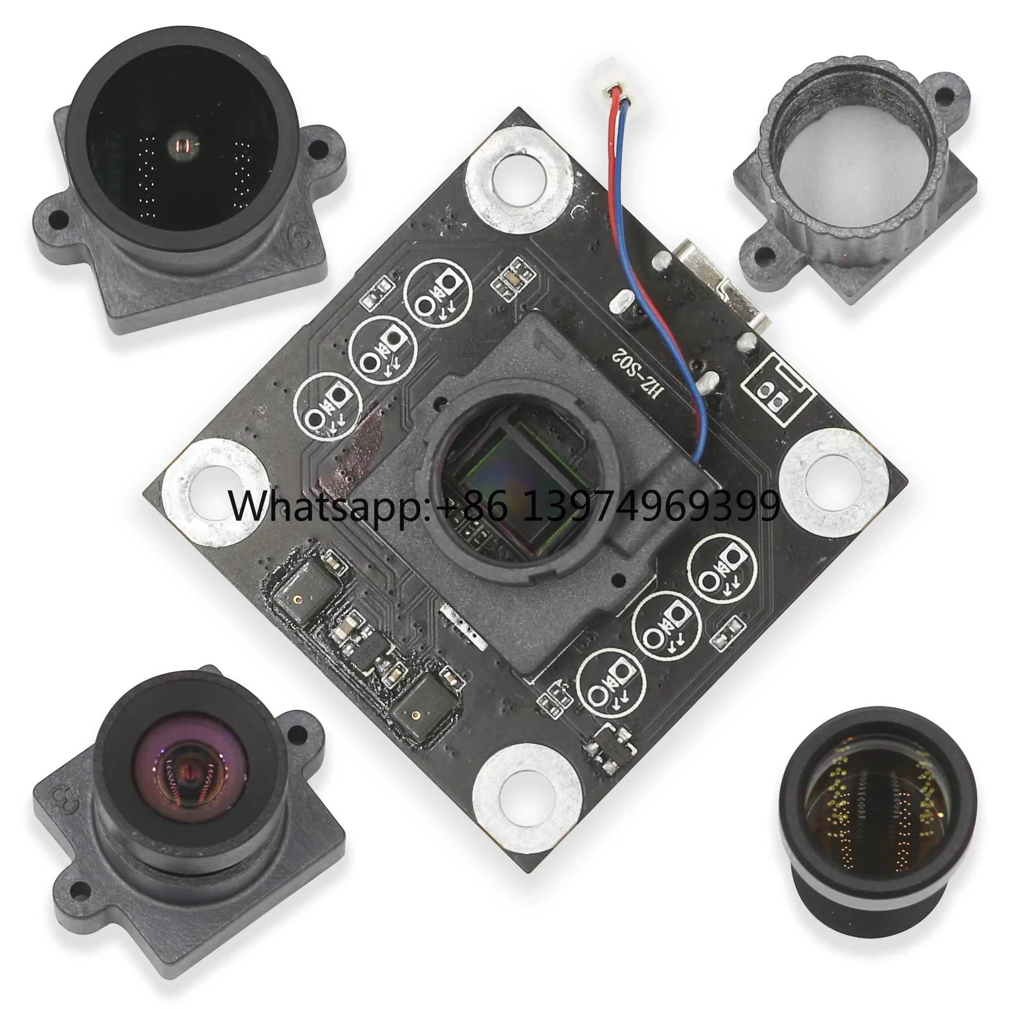 OEM HZ-S02 1.3MP 200FPS Global Shutter HDR Wide Angle Fisheye Monochrome RGB CMOS USB Type-C Industrial Camera Modules 4k