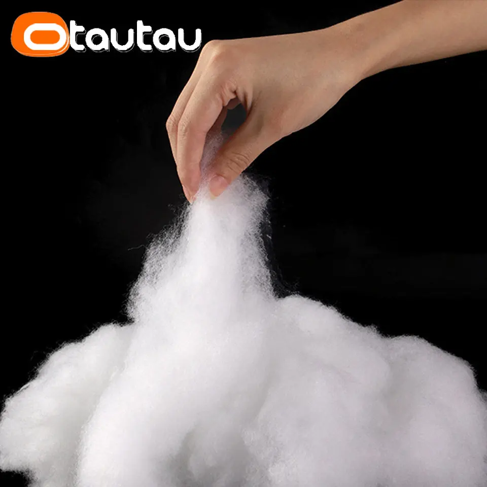 OTAUTAU 1kg PP Cotton Polyester High-elasticity Eco 3D Hollow Filler for Pillow Plush Toy Doll Bean Bag Sofa Bed Cushion TL002