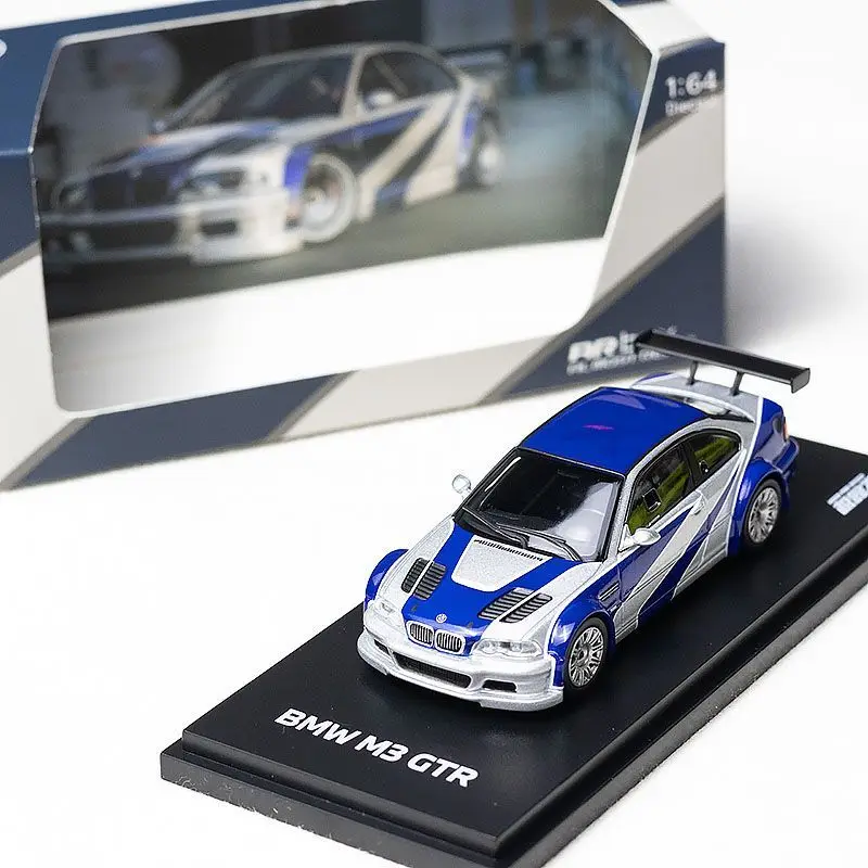 

AR box1:64 BMW M3 GTR Need for Speed, модель автомобиля из сплава, подарочный орнамент