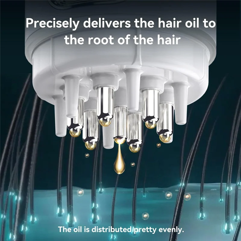 FORC-para medicina suero de aceite esencial aplicador de aceite para el cuero cabelludo masajeador de cabeza para el tratamiento del cabello crecimiento 1 pieza