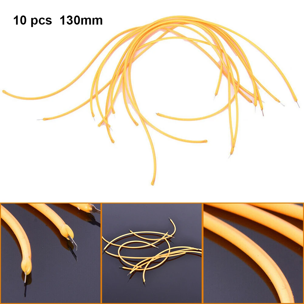 10pcs LED หลอดไฟสีขาวอุ่น 2200K อุณหภูมิสี DC3V แรงดันไฟฟ้า 130 มม.ขนาด DIY ตกแต่งการออกแบบ