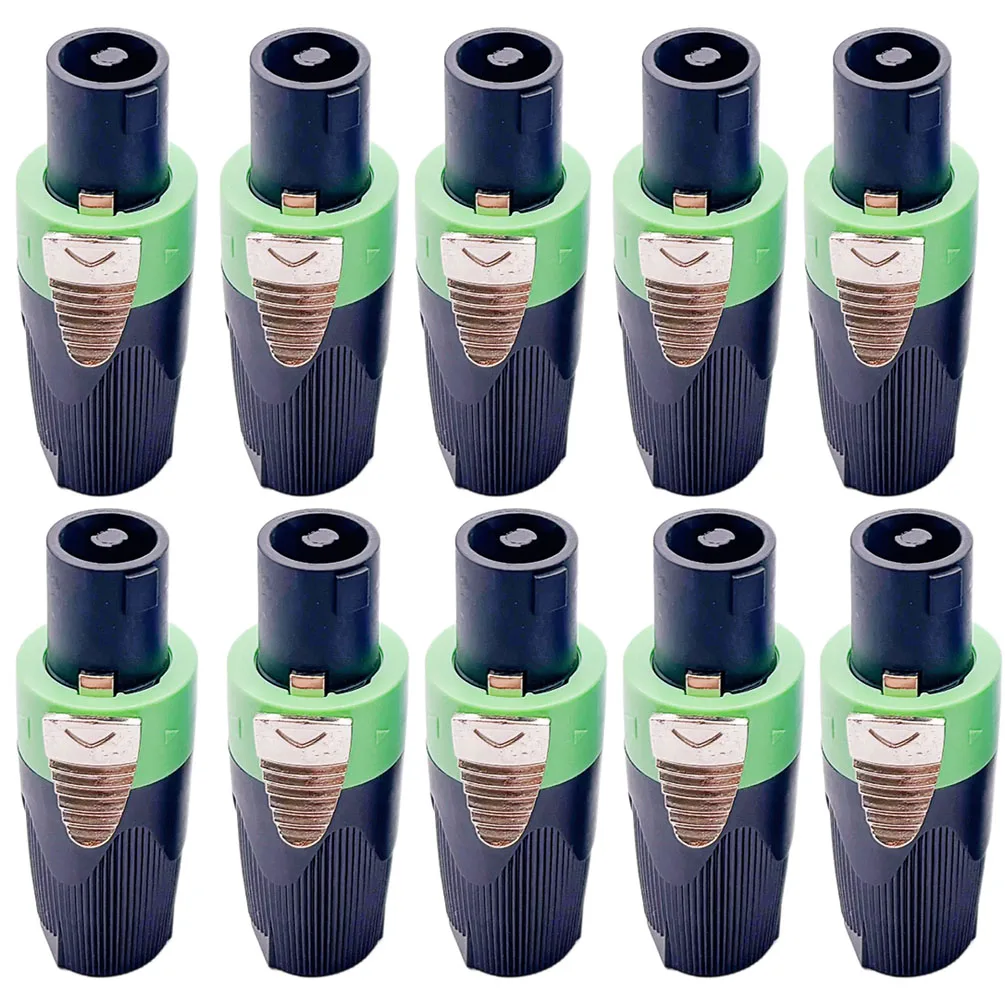 10PCS 4 Pin Professional Speaker Plug NL4FC Speakon Connector Audio Ohm Plug for Stage Amplifier Speaker Cable