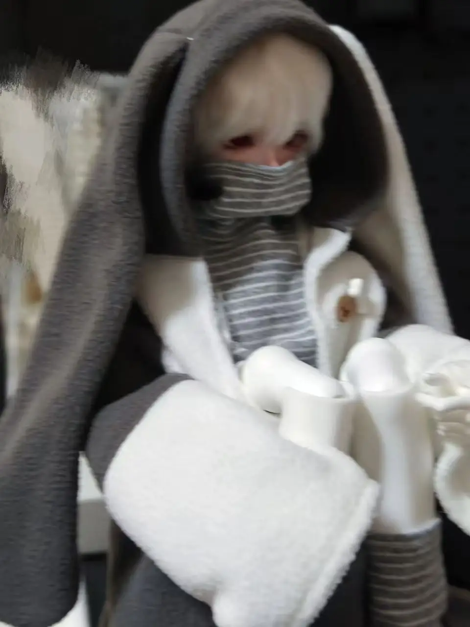 Ropa para muñeca Bjd de 45/30cm, abrigo, mangas largas, pantalones cortos y calcetines, vestido de juguete, accesorios para muñecas, sin muñeca, 1/4 1/6