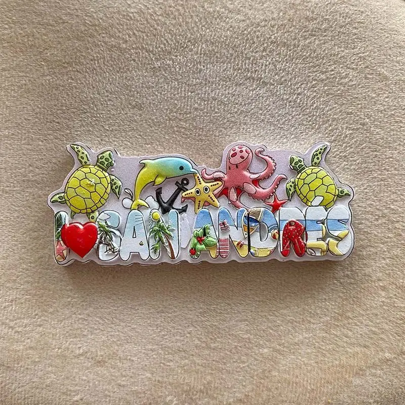 

Philippines St. Andrew Refrigerator Magnet Creative Marine Animal Cute 3D Magnet Travel Souvenir