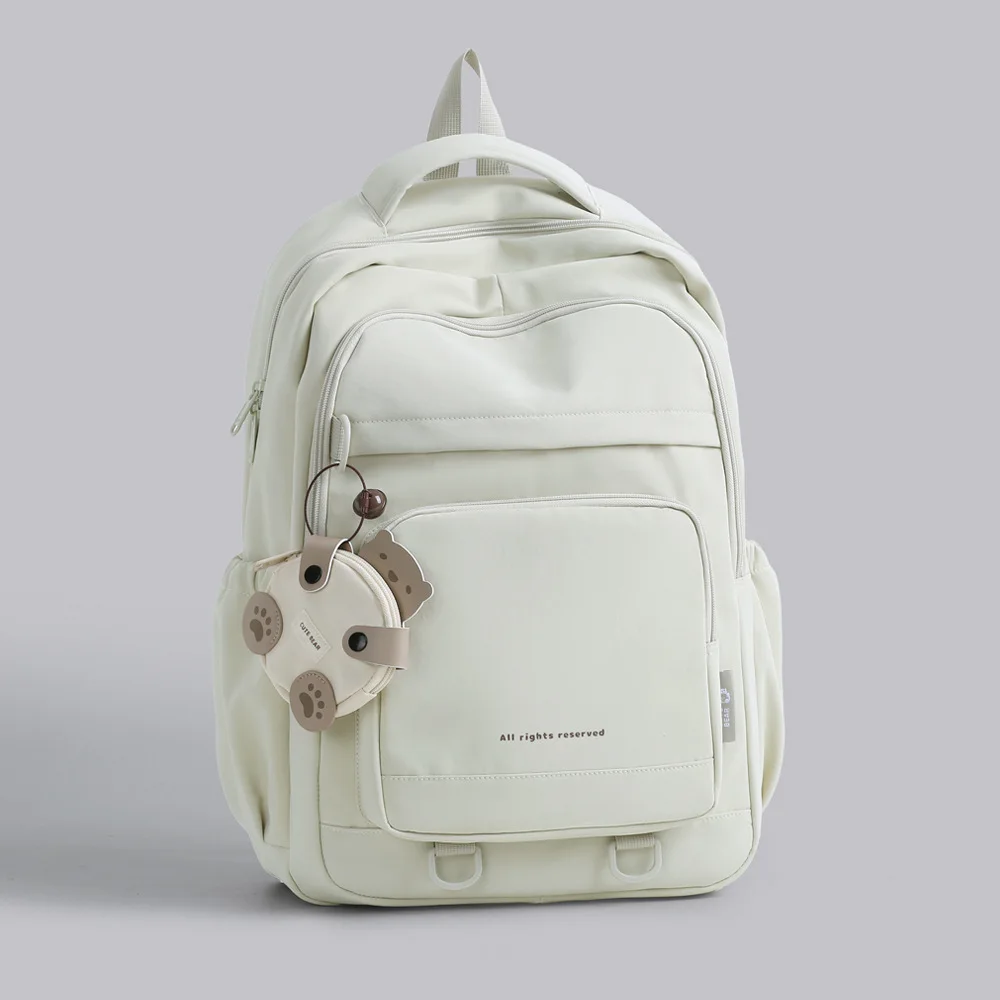Large Capacity Backpack Simple Design for Junior And High School Girls College Students Universal Double Shoulder Bag Women