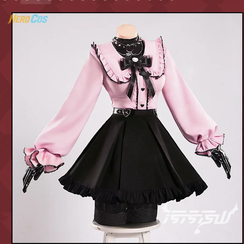 

Костюм для косплея Vtuber Курокава Миу: очаровательное платье, комбинезон, униформа для Хэллоуина и карнавала, аниме-одежда HERO Cos