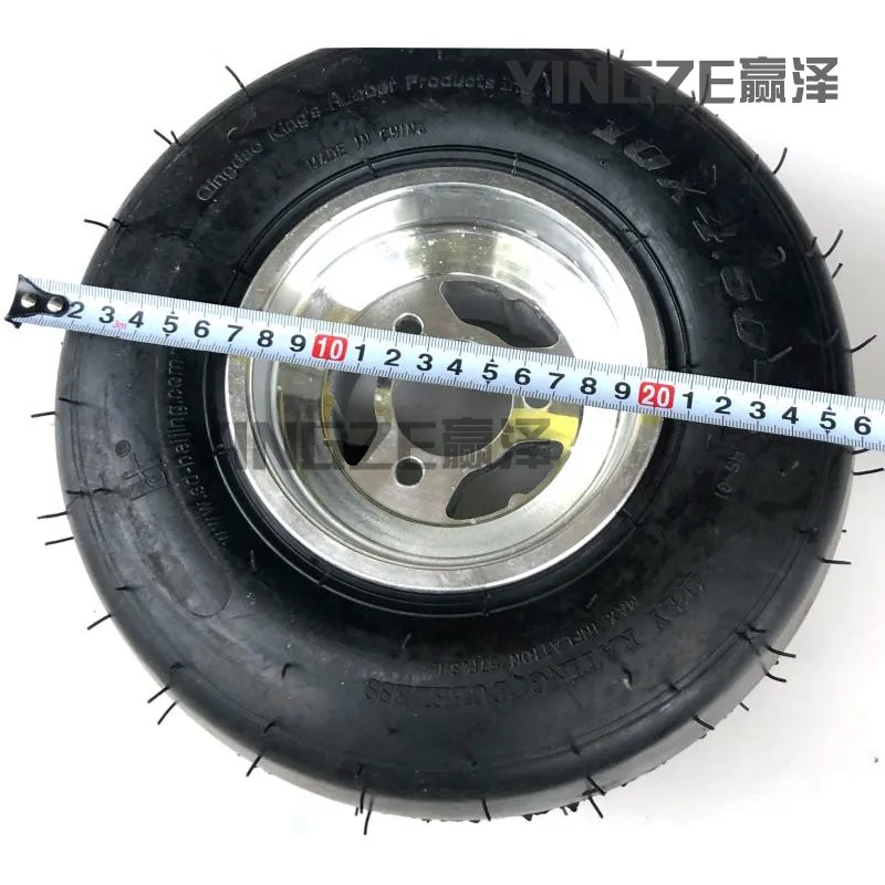 Drift Four-wheel Three-wheel Go-kart Accessories 10X4.50-5 11X7.10-5 Inch Tire Aluminum Wheel Hub Sliding Tire