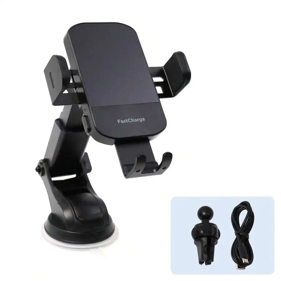 

WirelCar Charger, 15W Fast Charging Auto Clamping Car Phone Mount Air Vent Cell Phone Holder For