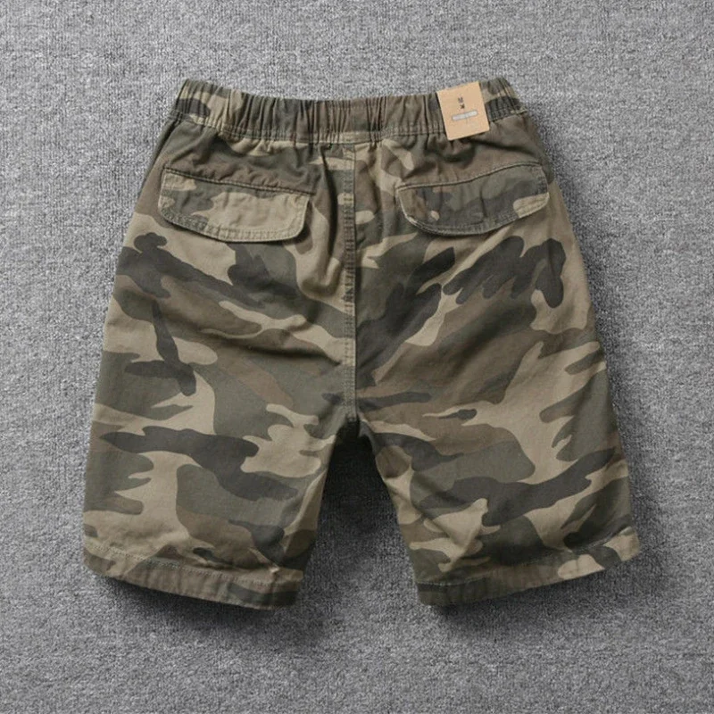 Camo Solomon-Short cargo pour homme, pantalon court, noir, grand et grand, vêtements, confortable, décontracté, zones me