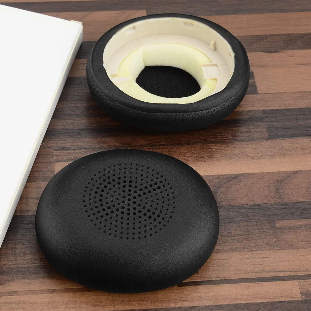 หนังเทียมแผ่นรองหูเบาะรองหูฟังสำหรับ Jabra Evolve2 65 40 UC MS MONO Elite 45H