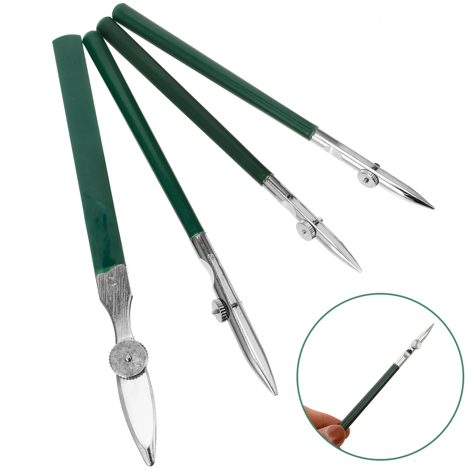 Bolígrafos de regla de arte ajustables, herramientas de dibujo de líneas duraderas para líneas rectas, bolígrafo fluido de enmascaramiento, bolígrafos de pintura, suministros de arte, 4 Uds.