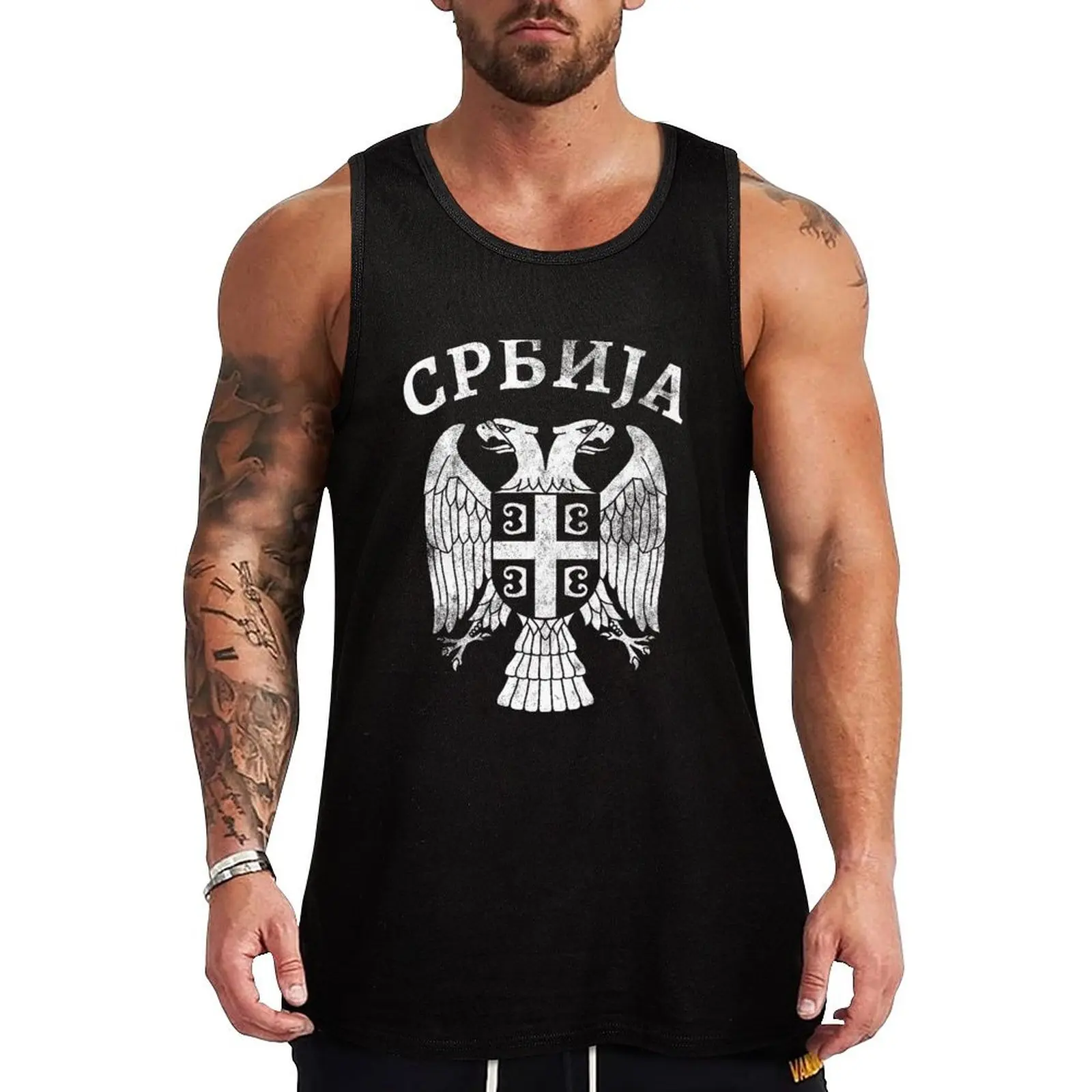 Serbia eagle coat of arms Tank Top sleeveless shirts Vest