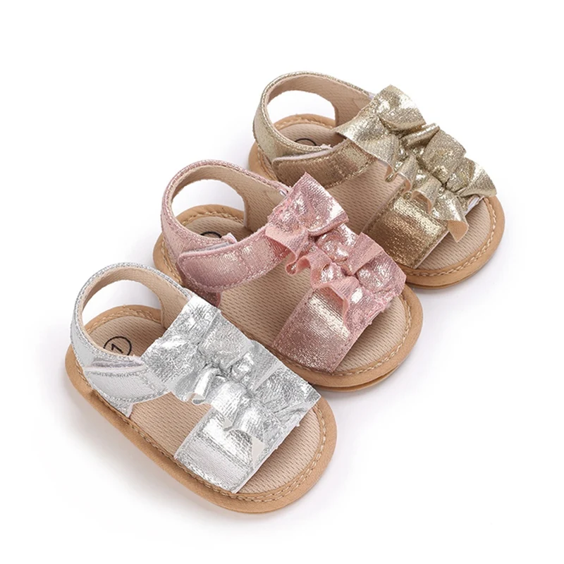 Adorable Baby Girls First Walker Shoes Trendy Toddler Girls Sandals for Summer Durable Toddler Outdoor Shoes 0-18 months