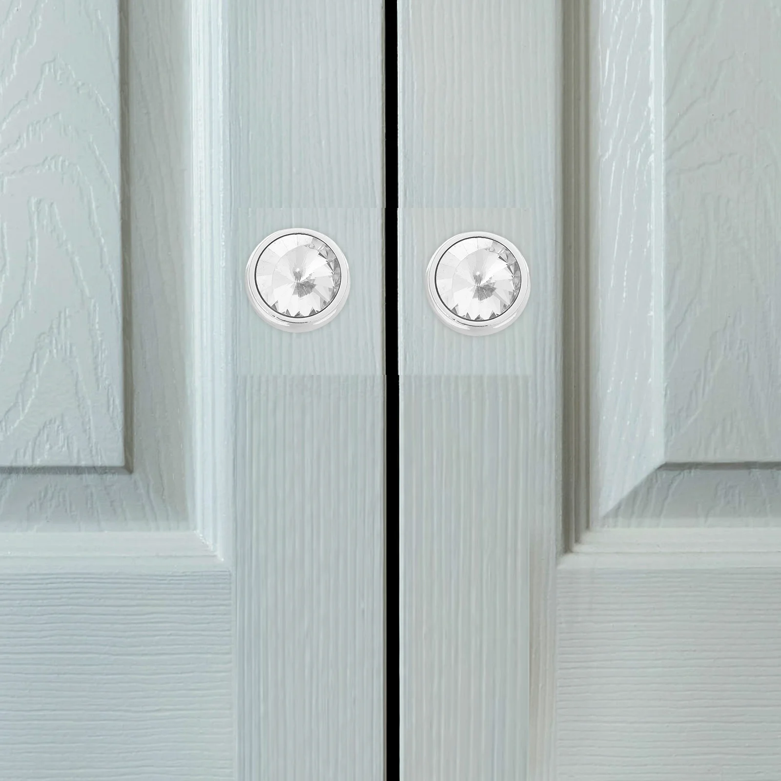 Maniglie per cassetti in cristallo acrilico da 6 pezzi Maniglie moderne per armadietti a foro singolo per mobili da cucina, guardaroba e cassettiere