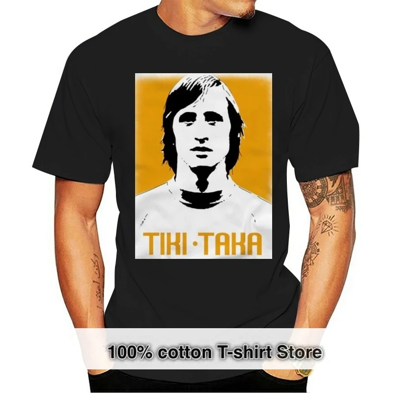

2024 new fashion summer T SHIRT JOHAN CRUYFF TIKI TAKA FUSSBALL SOCCERS LEGEND RETRO