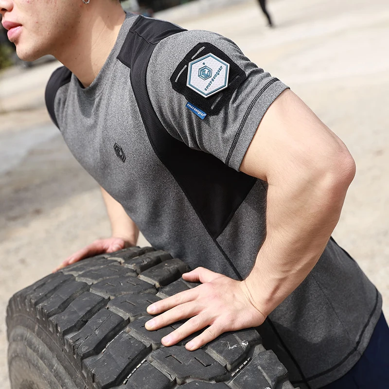 Emersongear Blue Label Tactical Shark Fin Funktionelles Sport-T-Shirt Kurzarm-Shirt Oberteil Feuchtigkeitsableitend Schnelltrocknend Leicht für Outdoor-Aktivitäten – Detail 17