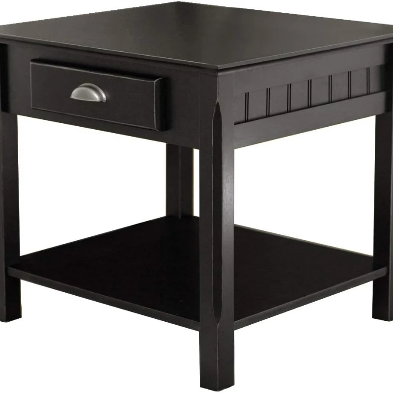 Timber Occasional Table, Black, 21.97 x 22.05 x 21.97 Inches