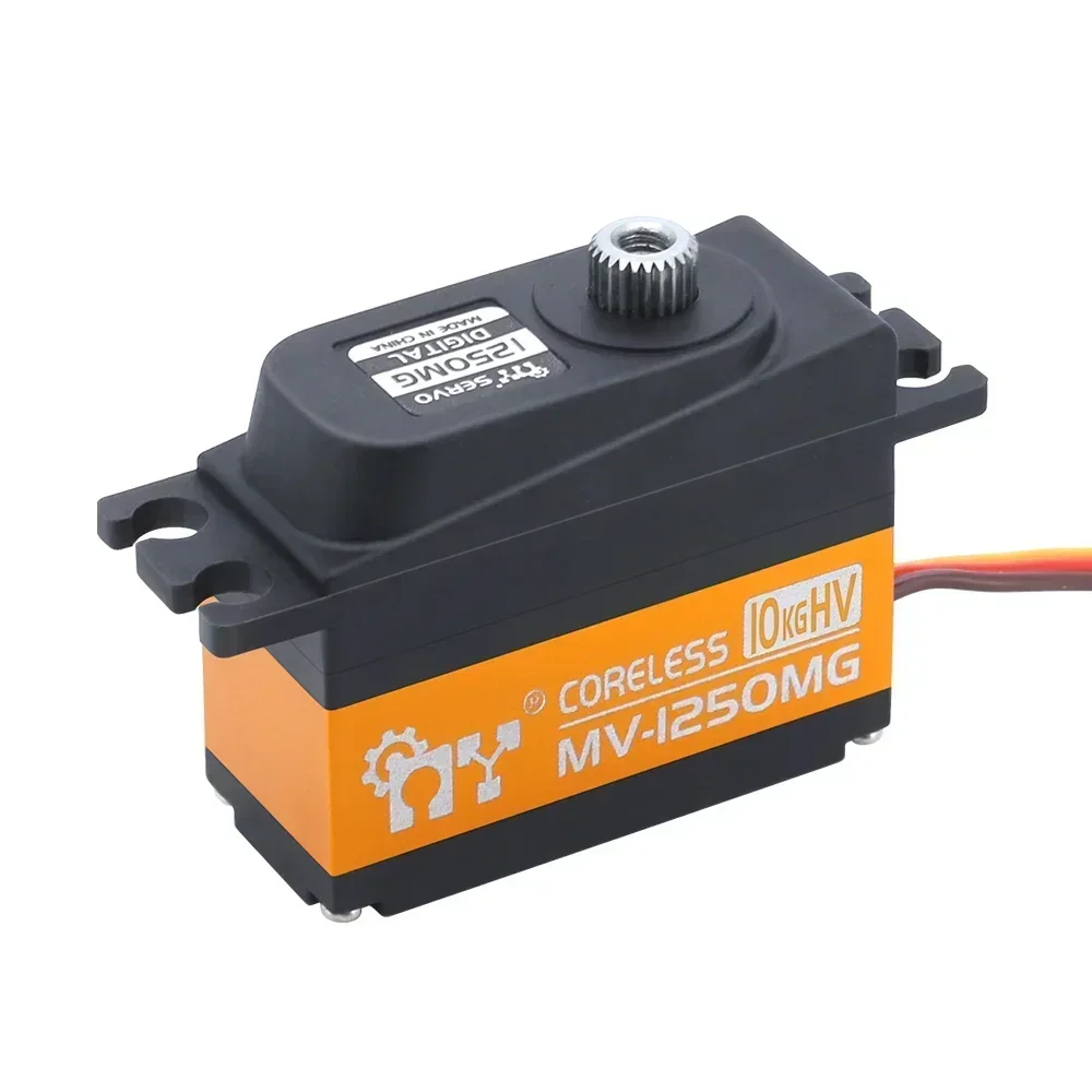 

MY MV-1250MG Coreless Digital Servo - 8.4V 10KG, High-Pressure Metal Gear for Drones, RC Cars & Tracked Vehicles