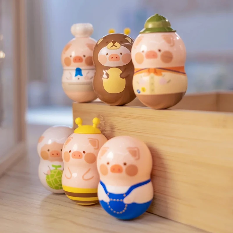 

Подлинная глухая коробка для свинок lulu, классическая серия, универсальная консервированная свинья, мини-ручной офисный автомобиль для мальчиков, милый мини-версия Q, подарок