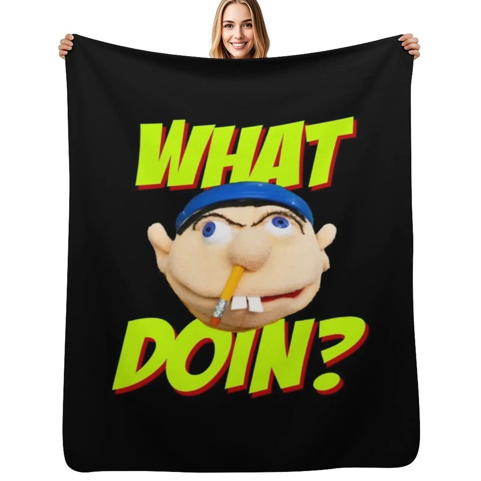 

SML Jeffy - what do Throw Blanket Men's Soft Warm Throw Blanket for Couch