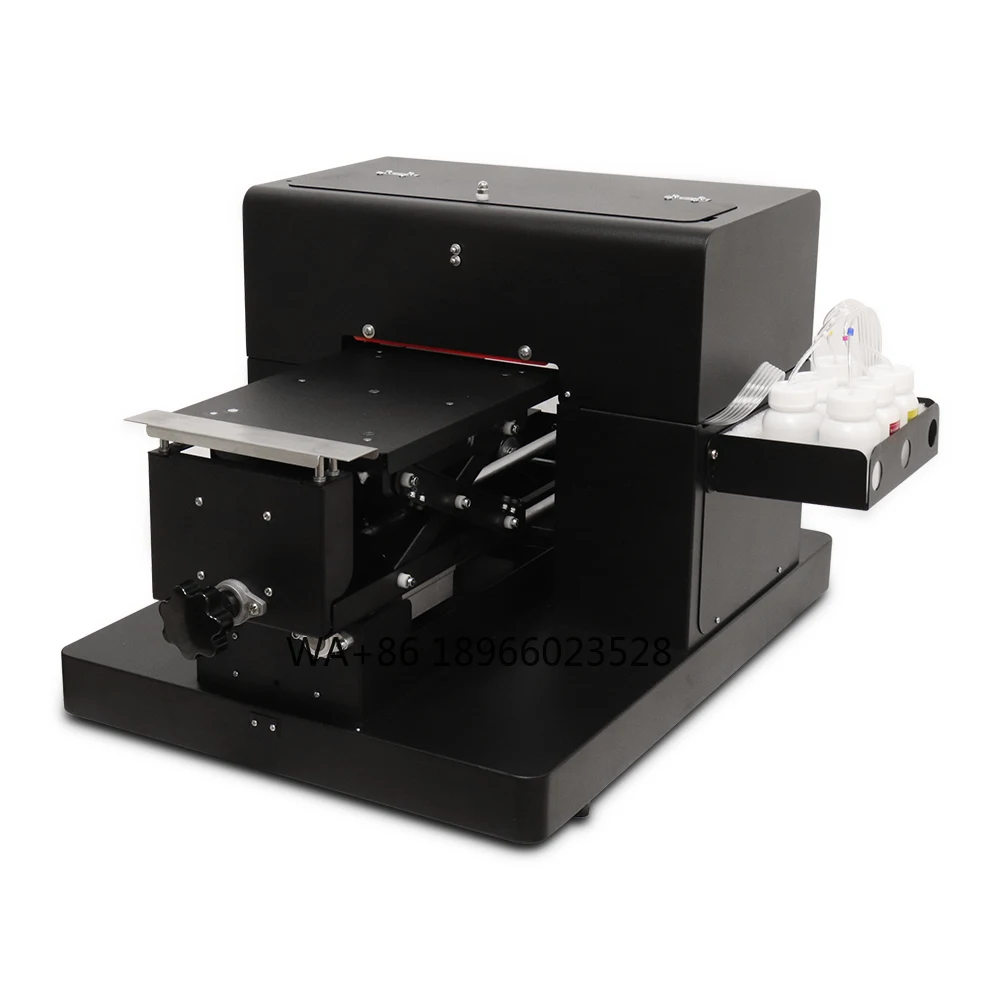 

A4 Size DTG Printer 6 Color Flatbed Printer Dark and Light Clothes Direct to Clothing T-Shirt Press