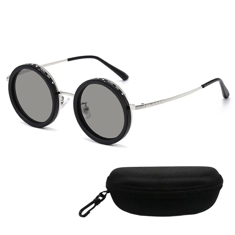 

New ND2-400 Adjustable Dimming Glasses ND Filter 9 Level Fishing Sunglasses UV400 Polarized Sunglasses Outdoor