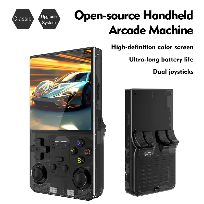 

R39 MAX Retro Handheld Game Console Linux System 4.0-inch IPS Screen HD Portable Gaming Console 64GB 20000+ Retro Games